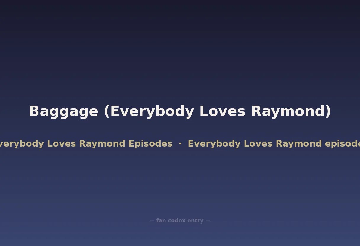 Baggage (Everybody Loves Raymond)